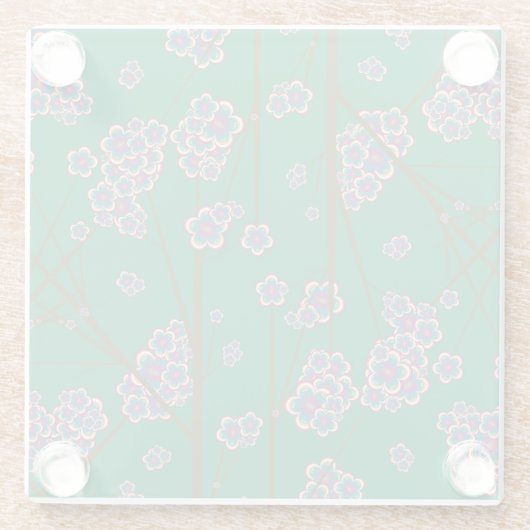 Onderzetter van speciale takken van glas glazen onderzetter (Achterkant)