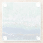 onderzetter van spectaculair glas "Splashing Ocewa (Achterkant)