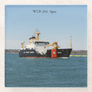 Onderzetter van speerglas glazen onderzetter