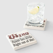 Onderzetter van steenwijn (Zijkant)