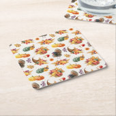 Onderzetter van traditioneel Thanksgiving papier (Schuin)