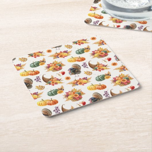 Onderzetter van traditioneel Thanksgiving papier (Schuin)