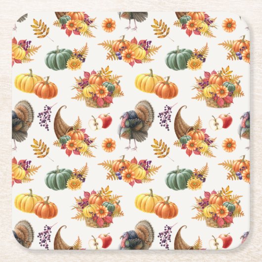 Onderzetter van traditioneel Thanksgiving papier (Voorkant)