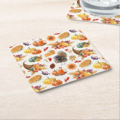 Onderzetter van traditioneel Thanksgiving papier (Schuin)