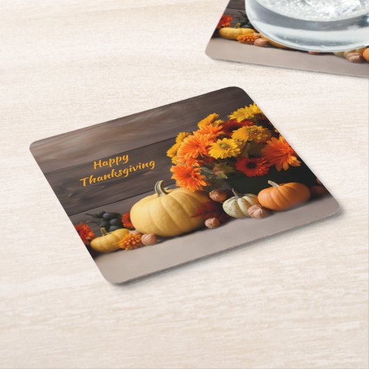 Onderzetter van traditioneel Thanksgiving papier (Schuin)