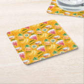 Onderzetter van tropisch fruitpapier (Schuin)