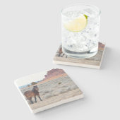 Onderzetter van veulen van wilde paarden (Zijkant)