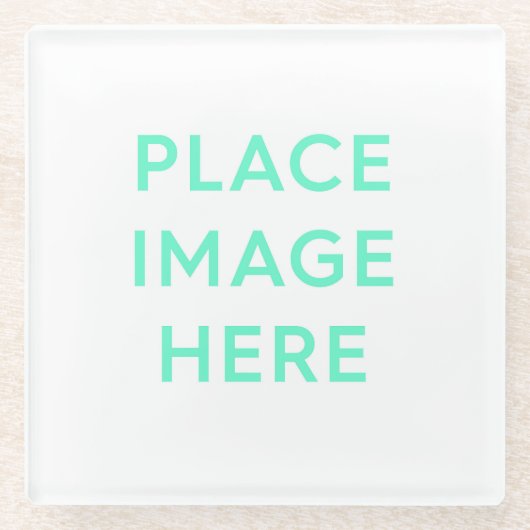 Onderzetter van vierkante glas (Voorkant)