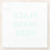 Onderzetter van vierkante glas (Achterkant)