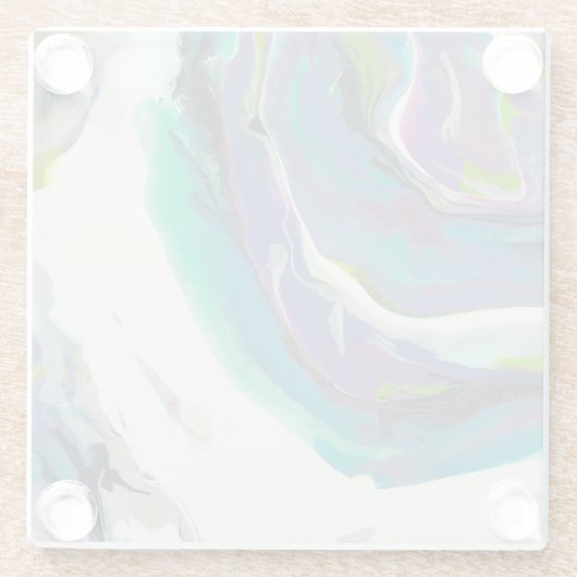 Onderzetter van vierkante glas (Achterkant)