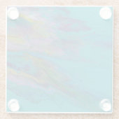 Onderzetter van vierkante glas (Achterkant)