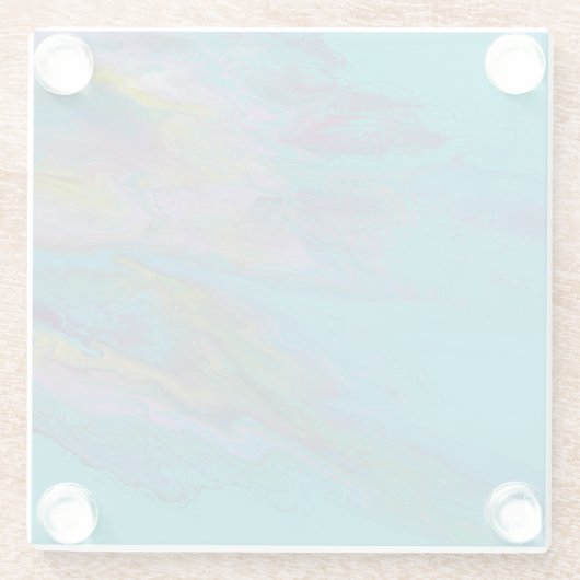 Onderzetter van vierkante glas (Achterkant)