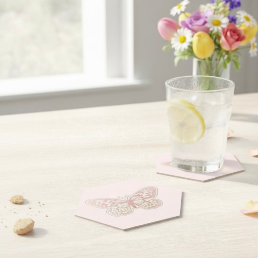 Onderzetter van vlinderpapier