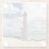 Onderzetter van vuurtoren van klein vuursteentje (Achterkant)