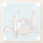 Onderzetter van vuurtoren van Michigan (Achterkant)