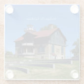 Onderzetter van vuurtoren van Michigan City (Achterkant)