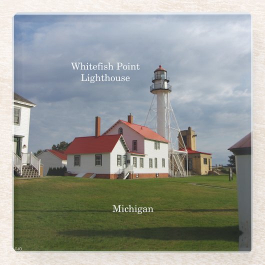 Onderzetter van vuurtoren van Whitefish Point (Voorkant)