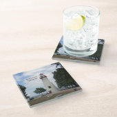 Onderzetter van vuurtorens glazen onderzetter (Schuin)