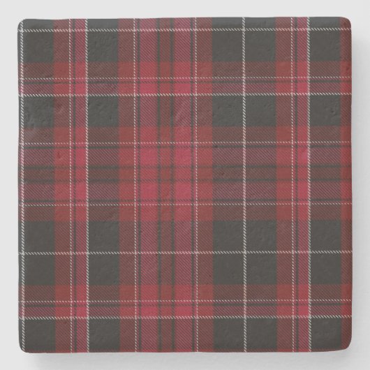 Onderzetter van Wales Tartan Pset Stone (Voorkant)