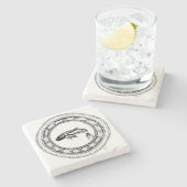 Onderzetter van walvissteen (Zijkant)