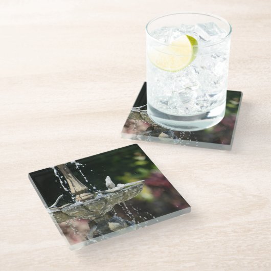 Onderzetter van waterfontein glazen onderzetter (Schuin)