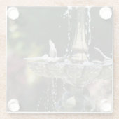 Onderzetter van waterfontein glazen onderzetter (Achterkant)