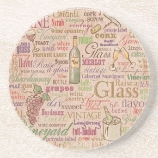 Onderzetter van wijn (Voorkant)