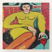 Onderzetter van wijnglas (Voorkant)