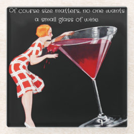 Onderzetter van wijnglas glazen onderzetter