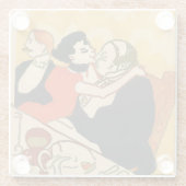 Onderzetter van wijnglas glazen onderzetter (Achterkant)