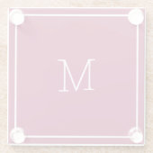 Onderzetter van wijnkleurig glas glazen onderzetter (Achterkant)