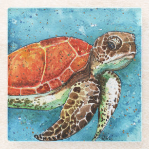 onderzetter van zeeen schildpadden