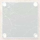 Onderzetter van zwart-wit glazen onderzetter (Achterkant)