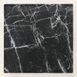 Onderzetter van zwart-wit glazen onderzetter