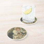 Onderzetter Victoriaans meisjes die zwerfhonden re (Zijkant)