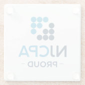 Onderzetter - Vierkant - glas Glazen Onderzetter (Achterkant)