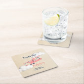 Onderzetter Vierkant vliegtuigpapier, (Insitu)