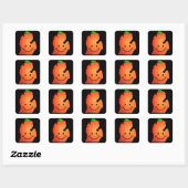 onderzetter vierkante sticker (Vel)