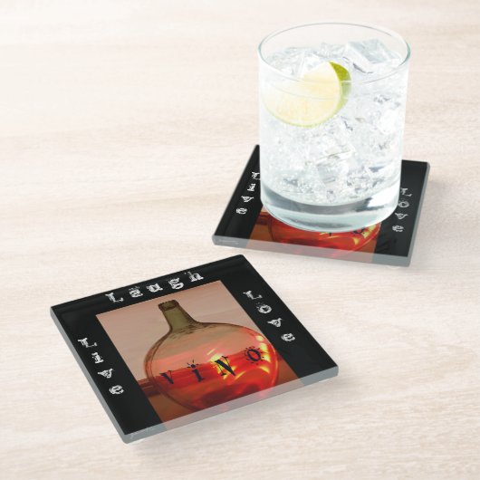 Onderzetter VINO Glazen Onderzetter (Schuin)