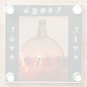 Onderzetter VINO Glazen Onderzetter (Achterkant)