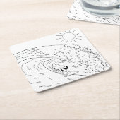 Onderzetter Volwassenkleurig papier overslaan (Schuin)