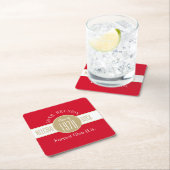 onderzetter voor 50e klasse reünie Square Paper (Insitu)