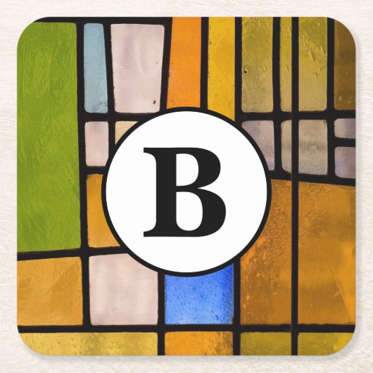 Onderzetter voor aangepast Glas in lood (Voorkant)