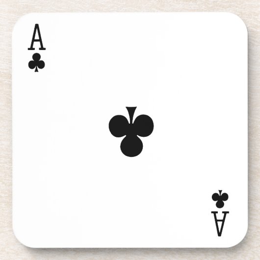 Onderzetter voor 'Ace of Clubs Card Game' (Voorkant)