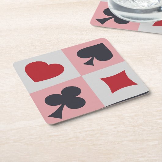Onderzetter voor afspeelkaarten (Schuin)