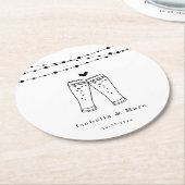 Onderzetter voor beertoast rondepapier (Gebogen)