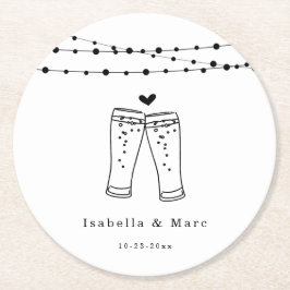 Onderzetter voor beertoast rondepapier