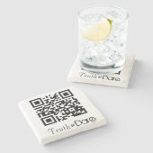 Onderzetter voor de game Truth of Dare QR Code Gam (Zijkant)