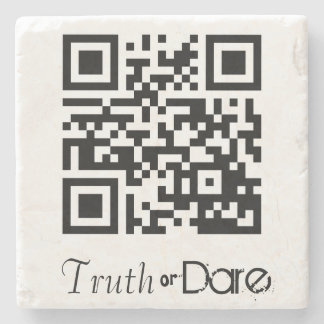 Onderzetter voor de game Truth of Dare QR Code Gam