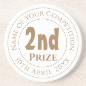 Onderzetter voor de uitreiking van de tweede prijs (Voorkant)